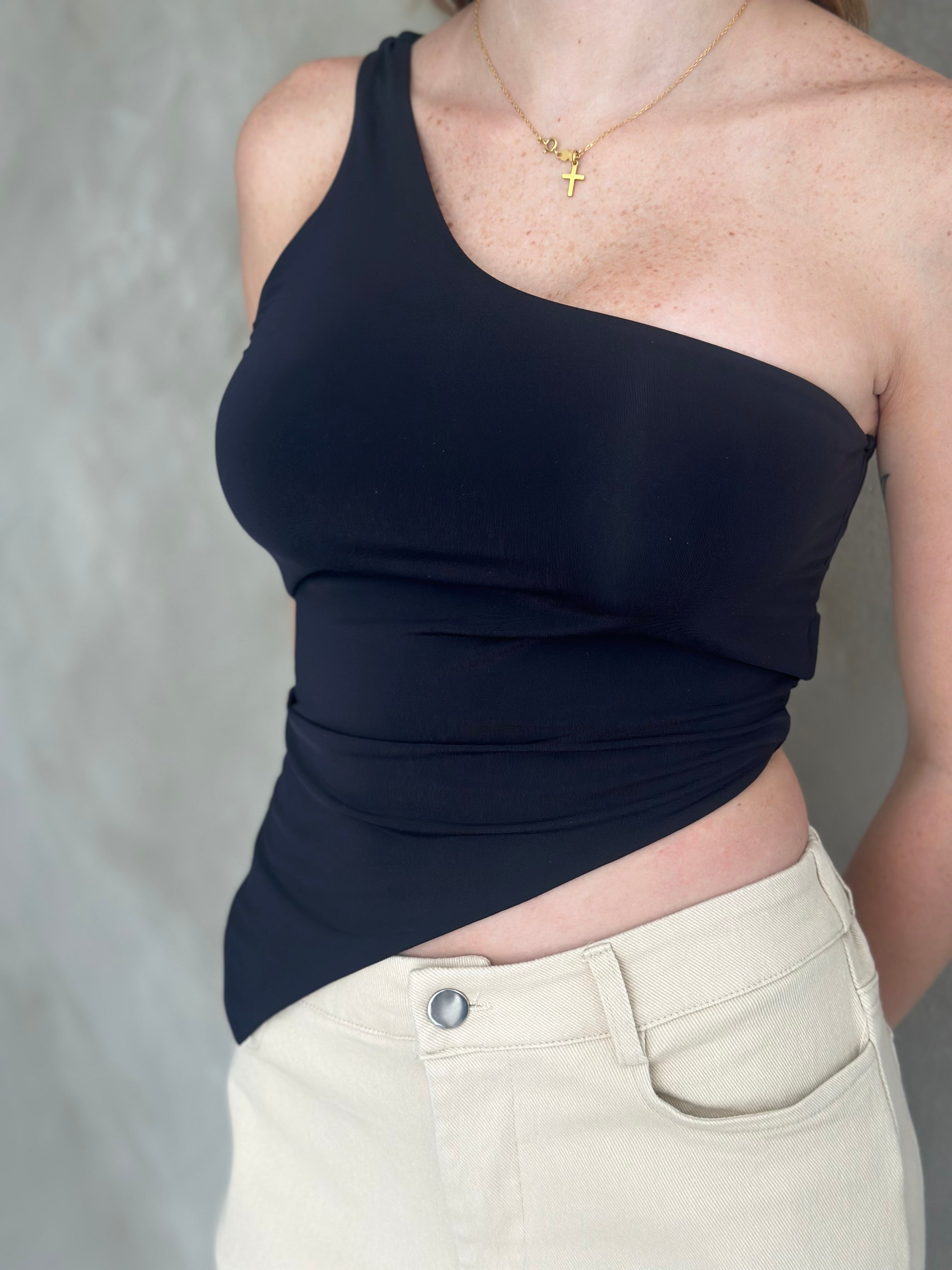Asymmetrical Black Top